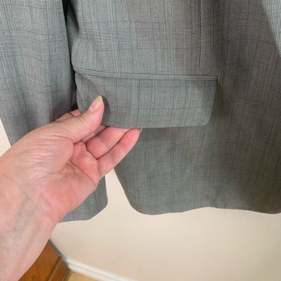 John Varvatos Star USA Size 44R Two Button Blazer Suit Jacket Gray Business - Picture 9 of 13